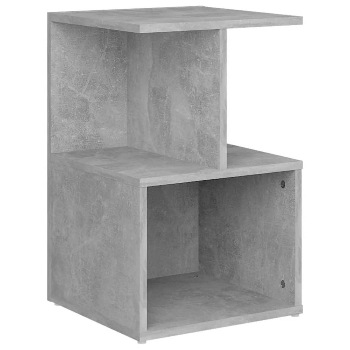 VIDAXL Table de chevet gris beton 35x35x55 cm bois d'ingenierie