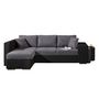 Voir la diapositive 4 : Canapé d'angle gauche convertible + 2 poufs RIGA