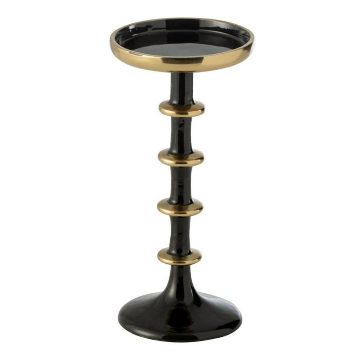 Paris Prix Bougeoir Boule en Métal  Ramiro  23cm Noir & Or