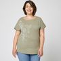 Voir la diapositive 1 : IN EXTENSO T-shirt manches courtes vert imprimé fleuri grande taille femme