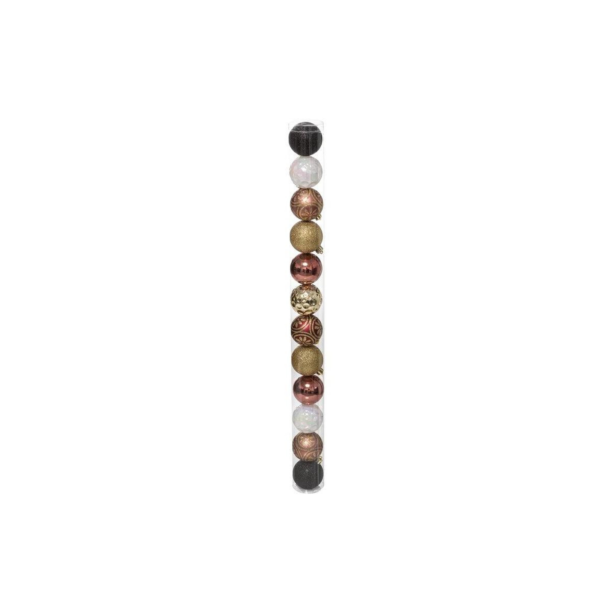 FEERIC LIGHT & CHRISTMAS Lot de 12 boules de noël  grand hôtel  6cm multicolore