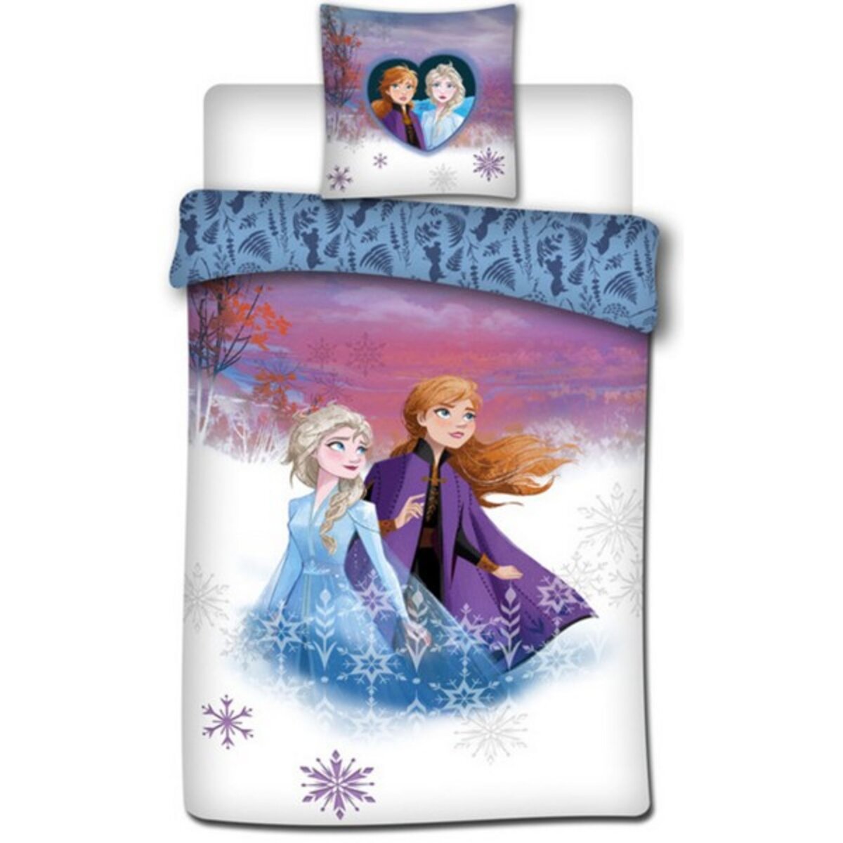 Disney La Reine des Neiges Reine des Neiges Magic - Parure de Lit Enfant - Housse de Couette
