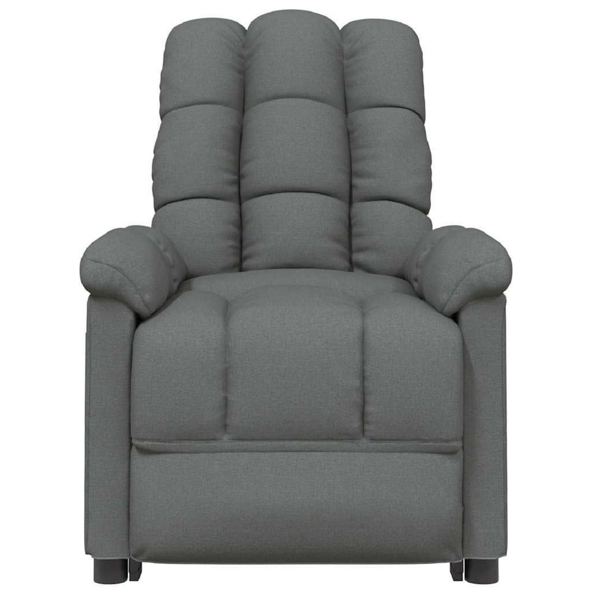 VIDAXL Fauteuil electrique de massage Gris fonce Tissu