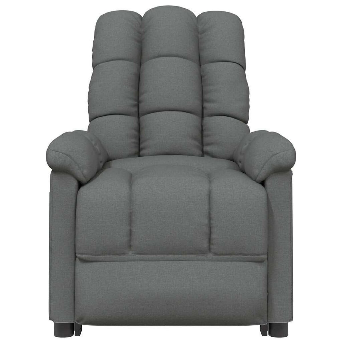 VIDAXL Fauteuil electrique de massage Gris fonce Tissu