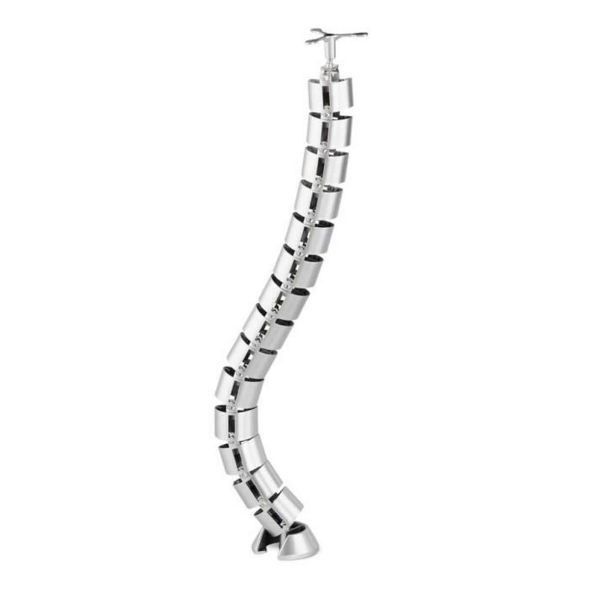 Paris Prix Gaine Passe-Câbles Pour Bureau  Flexible  80cm Argent