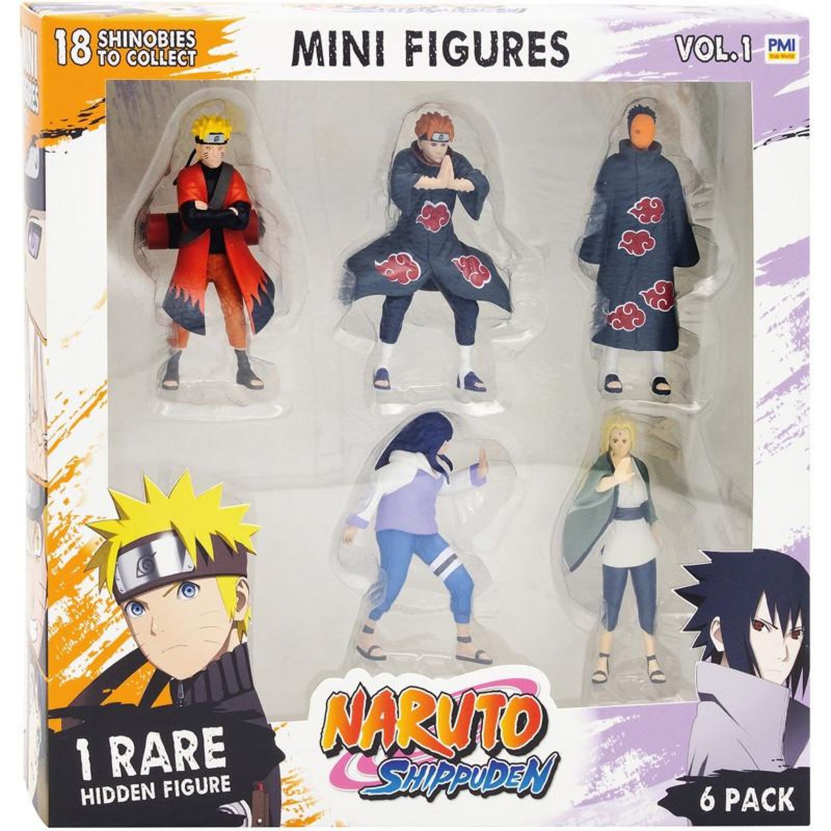 BANDAI 6 figurines Naruto 7 cm BANDAI BAIPMN2060