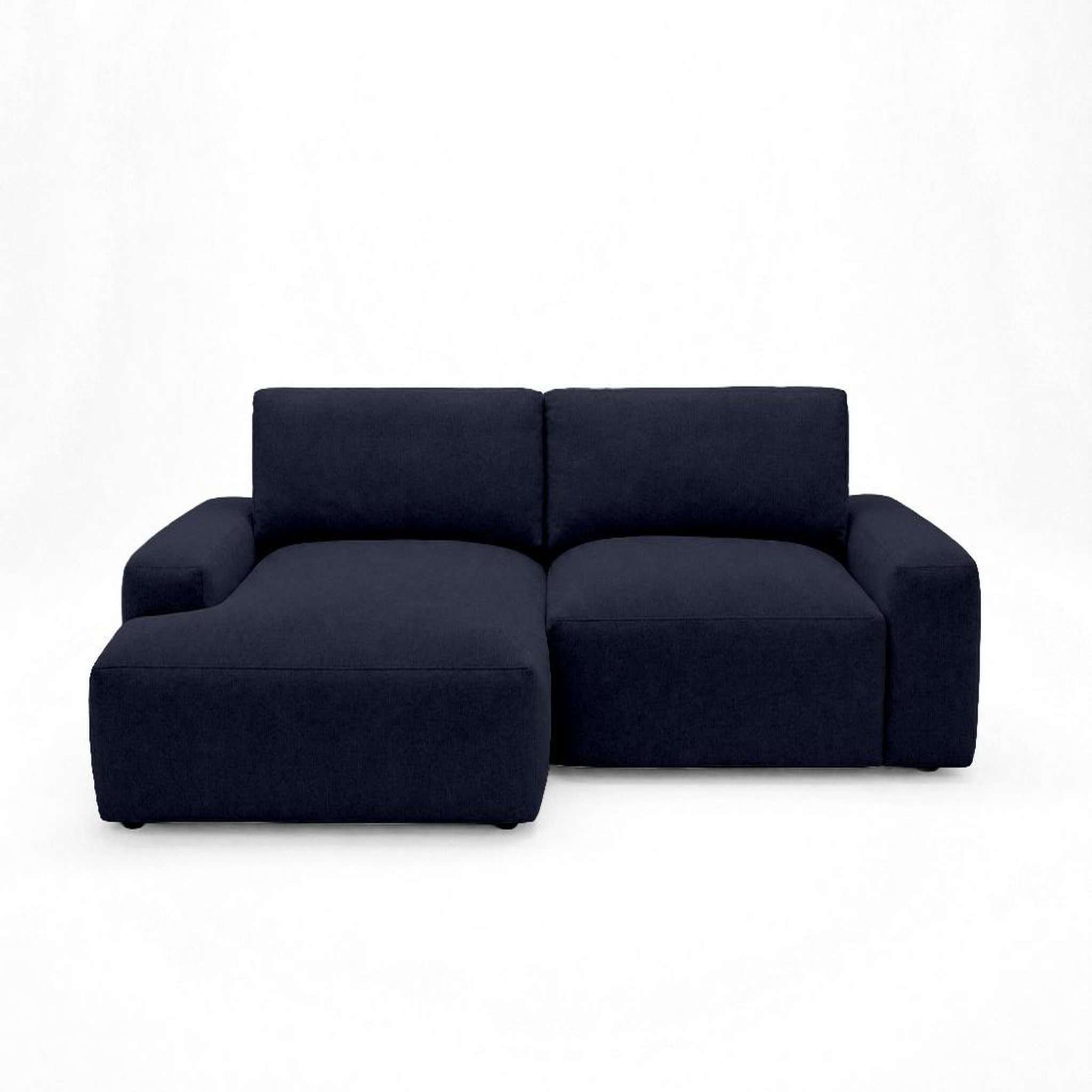 Voir la diapositive 1 : BEST MOBILIER Tama - canapé d'angle gauche 4 places convertible avec coffre en tissu