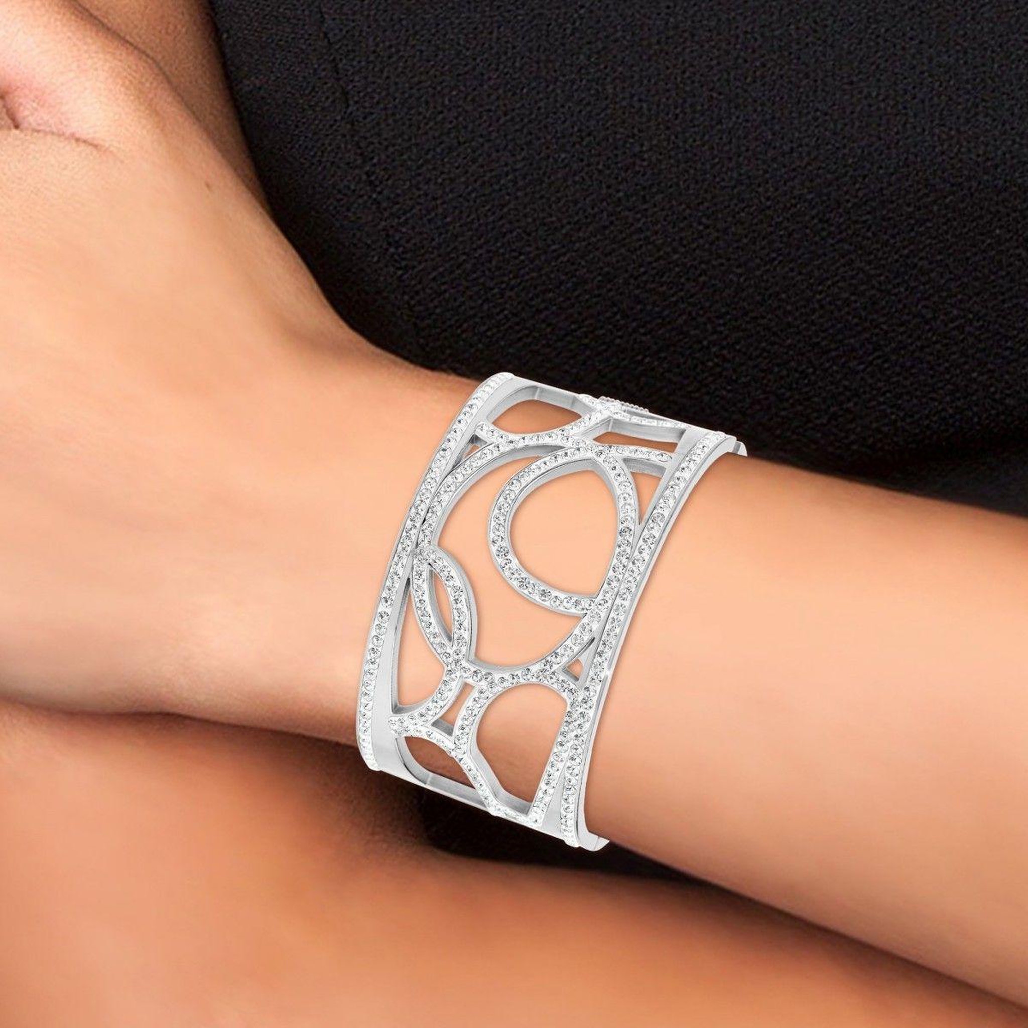Voir la diapositive 2 : SC CRYSTAL Bracelet SC Crystal orné de Cristaux scintillants