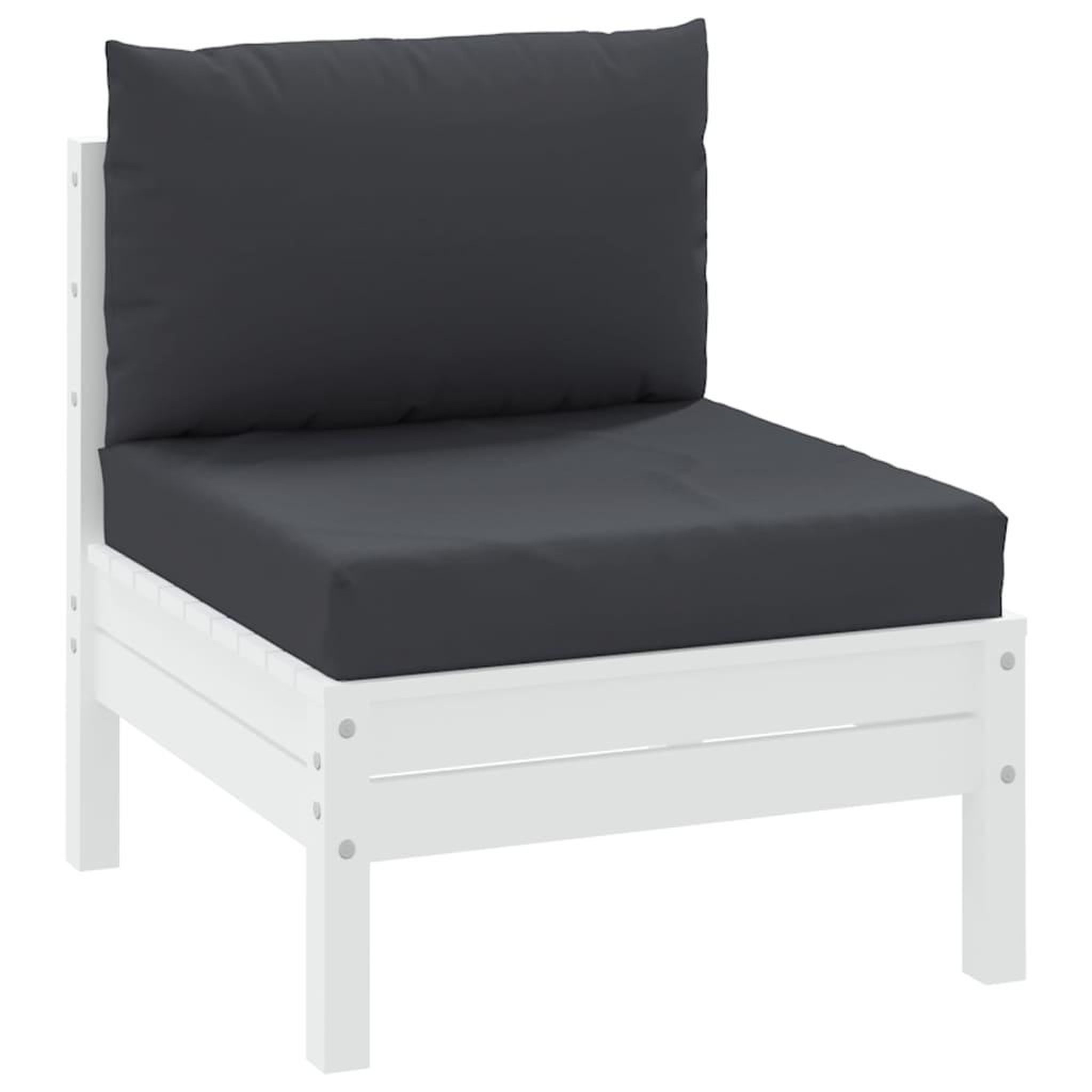 Voir la diapositive 3 : VIDAXL Coussins de palette lot de 2 noir tissu oxford