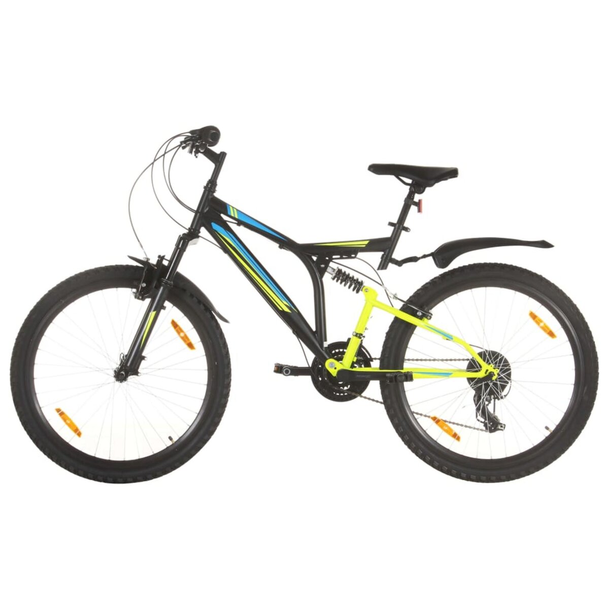 VIDAXL Velo de montagne 21 vitesses Roue de 26 pouces 49 cm Noir