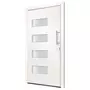 VIDAXL Porte d'entree Aluminium et PVC Blanc 100x200 cm