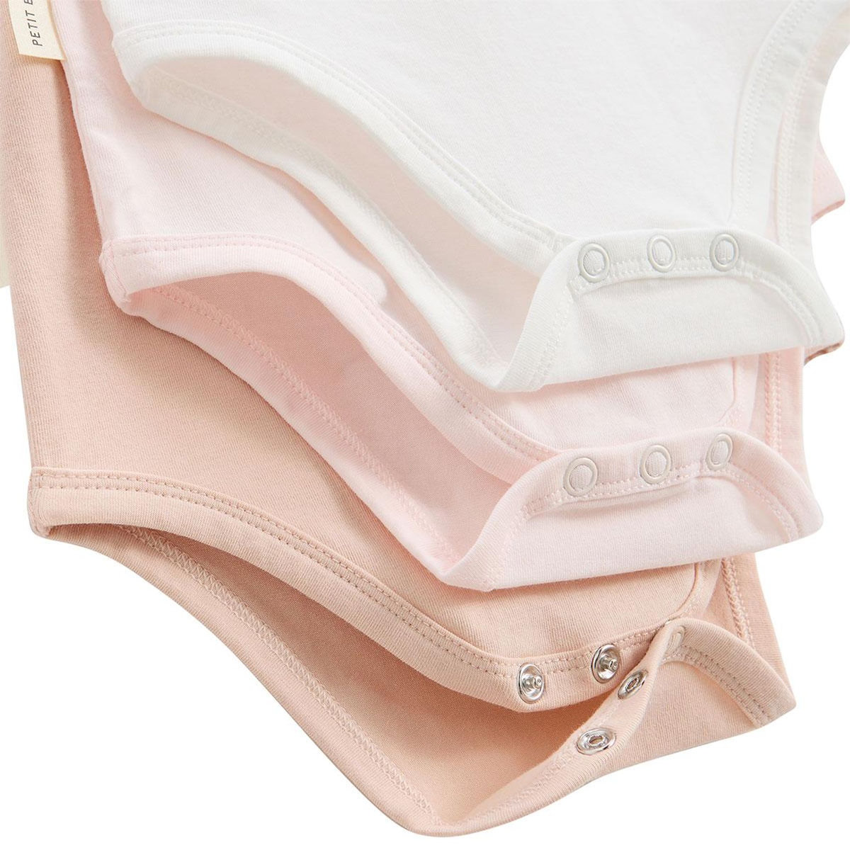 Petit Béguin Lot de 3 bodies bébé manches courtes Louison
