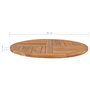 Voir la diapositive 6 : VIDAXL Dessus de table Bois de teck solide Rond 2,5 cm 90 cm