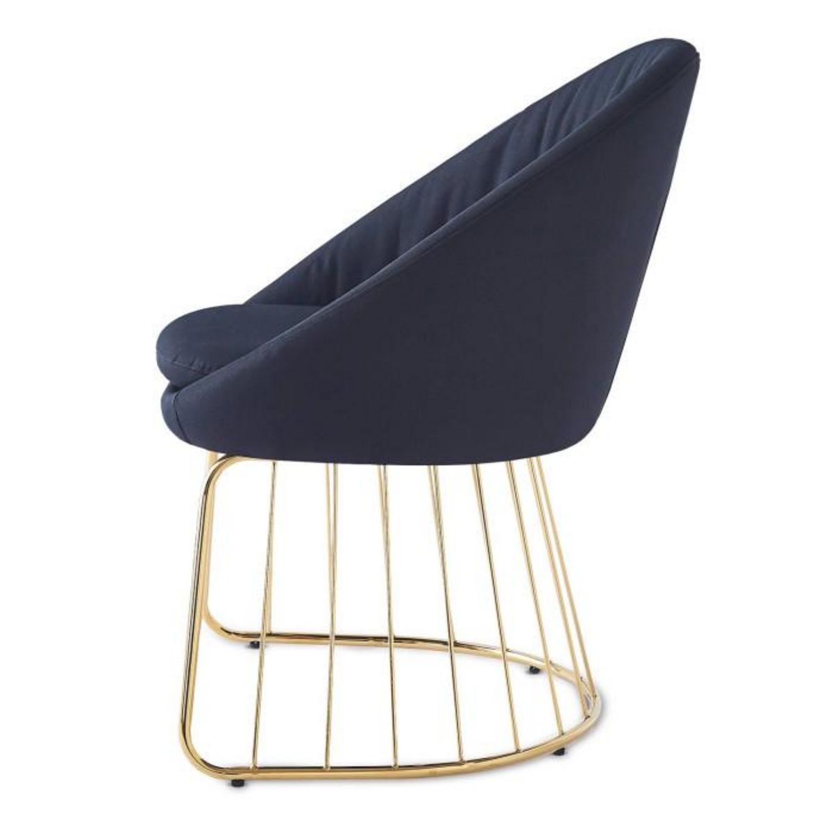 Paris Prix Chaise Design en Tissu  Mayra  84cm Noir