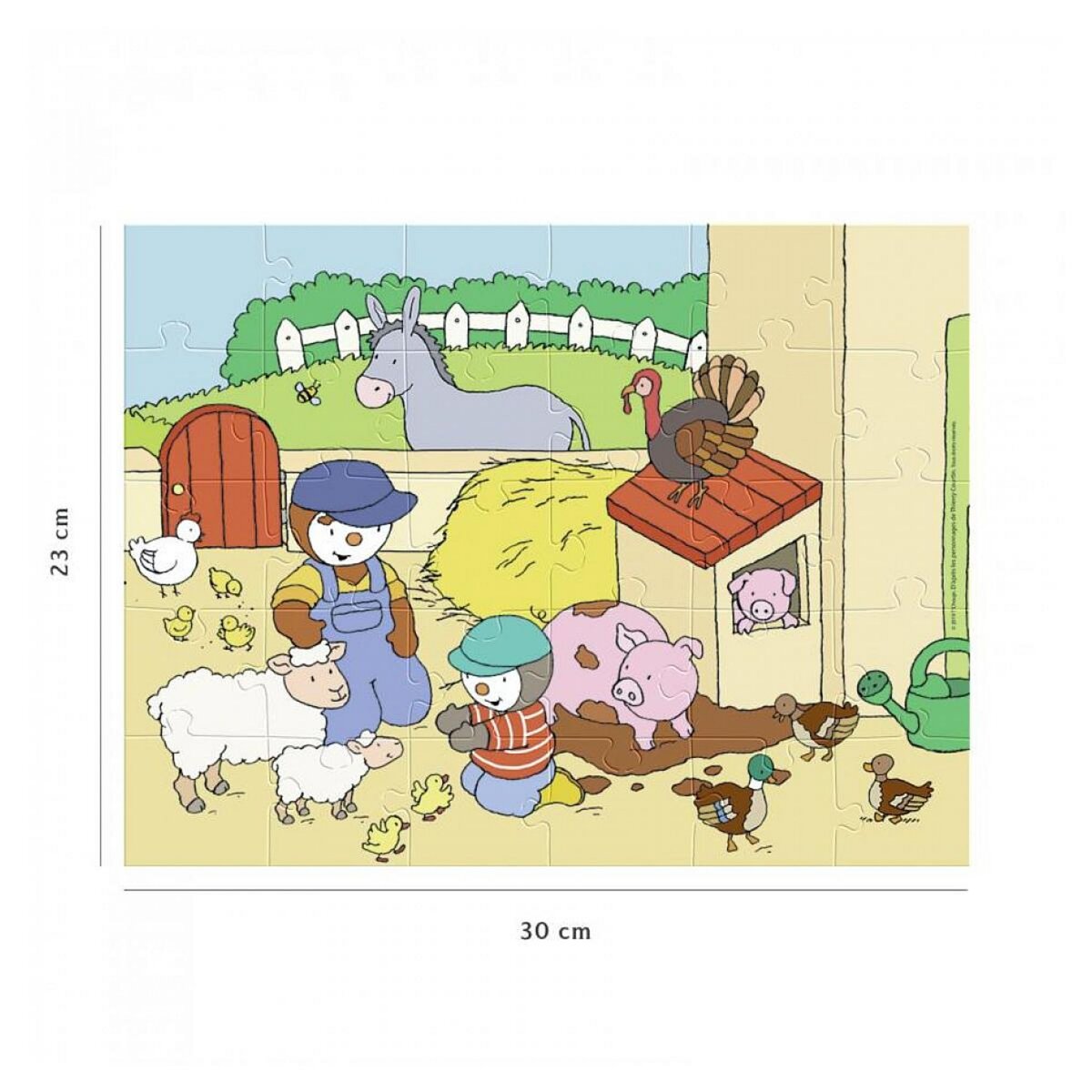 Nathan Puzzle 30 p  t'choupi à la ferme
