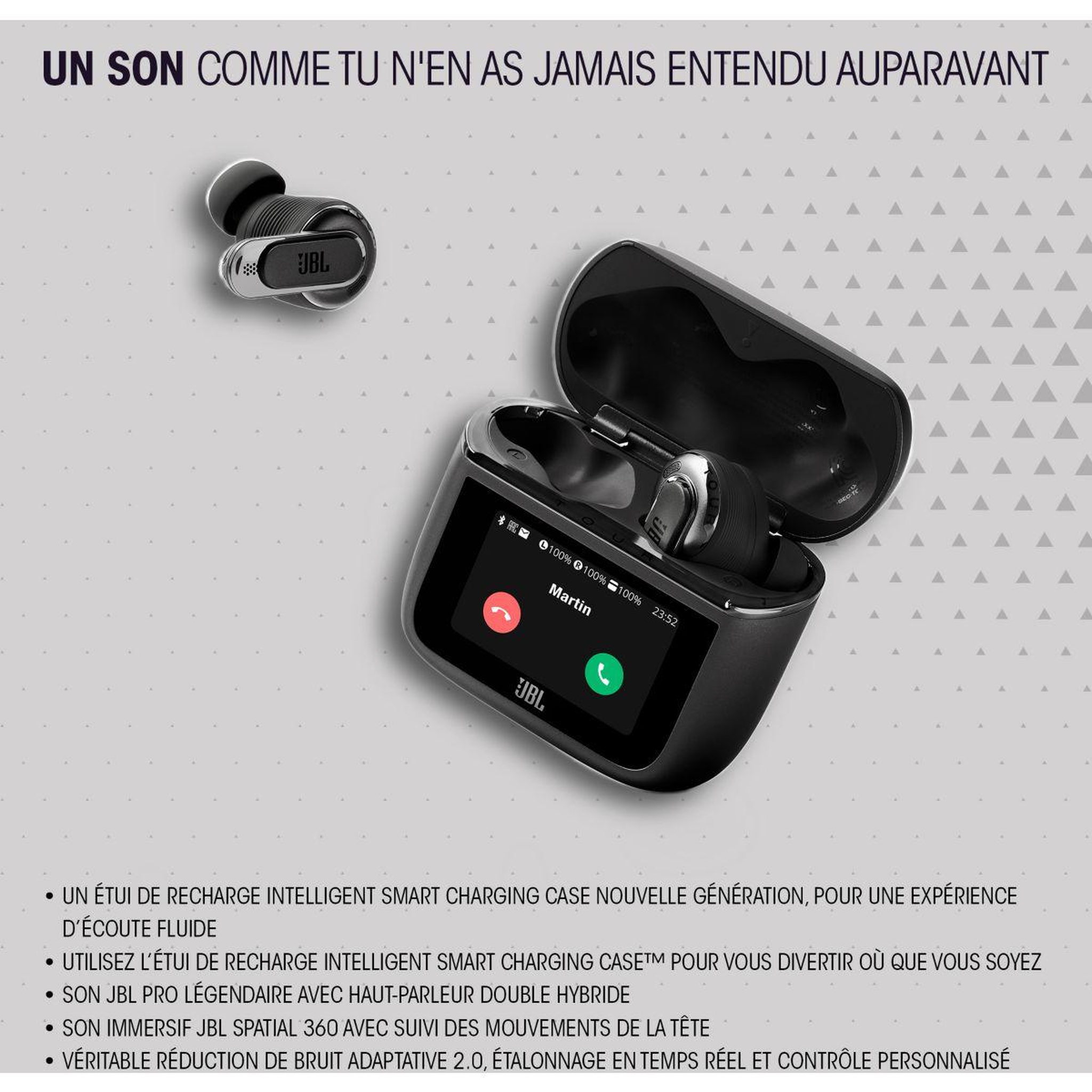 Voir la diapositive 5 : JBL Ecouteurs Tour Pro 3 Noir