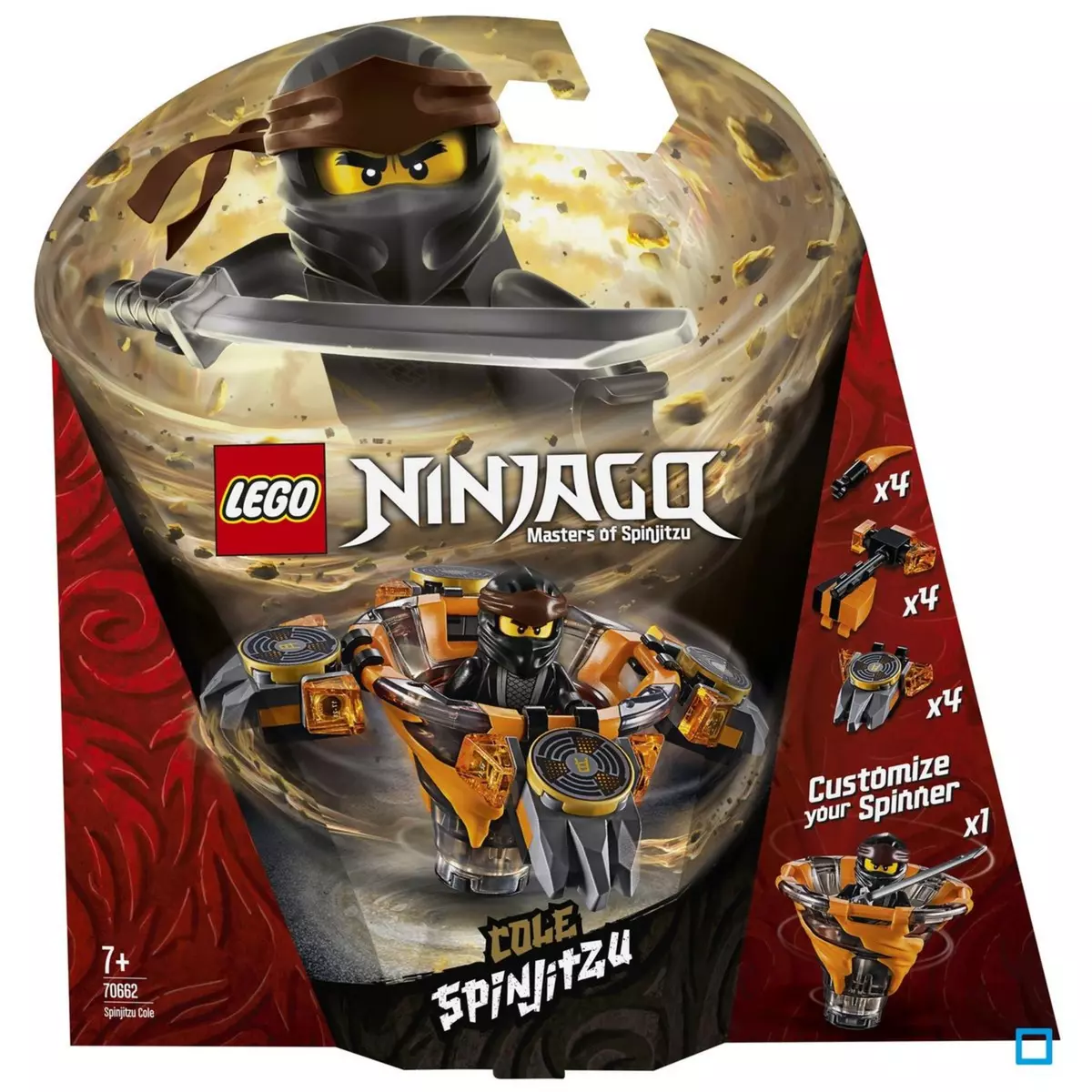 LEGO Ninjago 70662 - Toupie Spinjitzu Cole