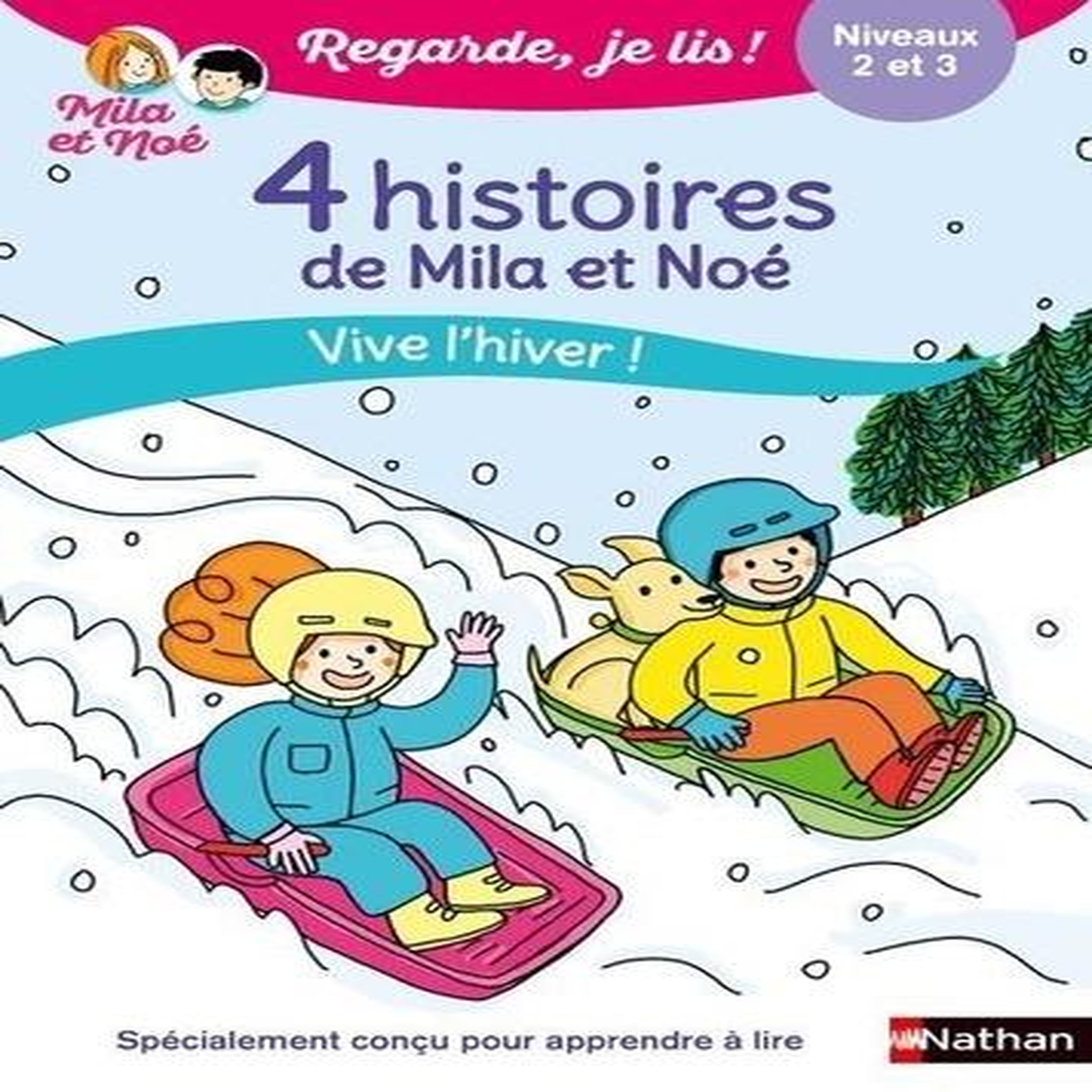 MILA ET NOE : 4 HISTOIRES DE MILA ET NOE. VIVE L'HIVER ! NIVEAUX 2 ET 3, Battut Eric