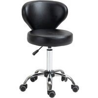 IDIMEX Tabouret ergonomique MALO siège ajustable repose genoux posture  droite sans dossier avec roulettes, en bois noir et tissu gris pas cher 