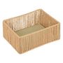 Voir la diapositive 2 : ATMOSPHERA Lot de 3 Paniers Rectangles  Ali  26cm Naturel