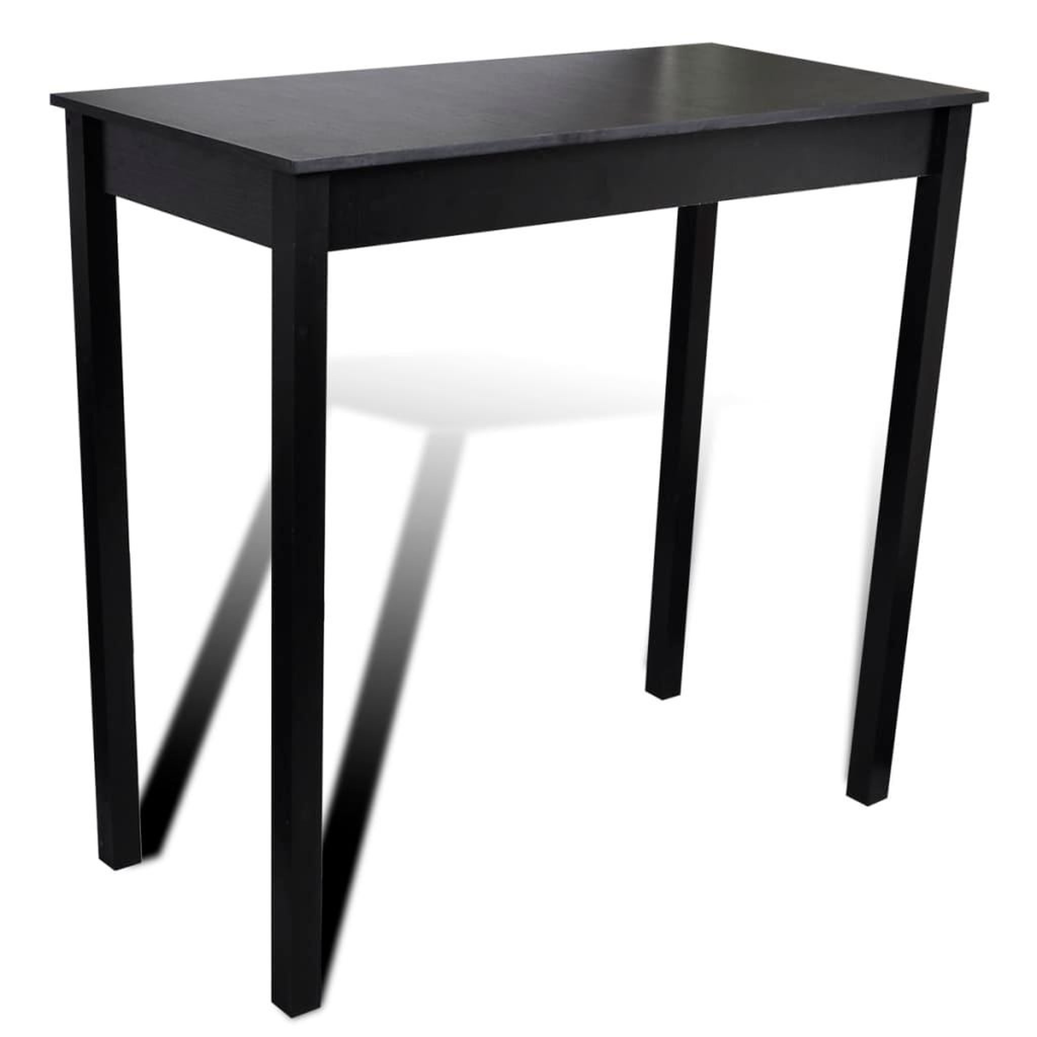 Voir la diapositive 2 : VIDAXL Set de 1 table de bar et 2 tabourets noir