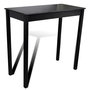 Voir la diapositive 2 : VIDAXL Set de 1 table de bar et 2 tabourets noir
