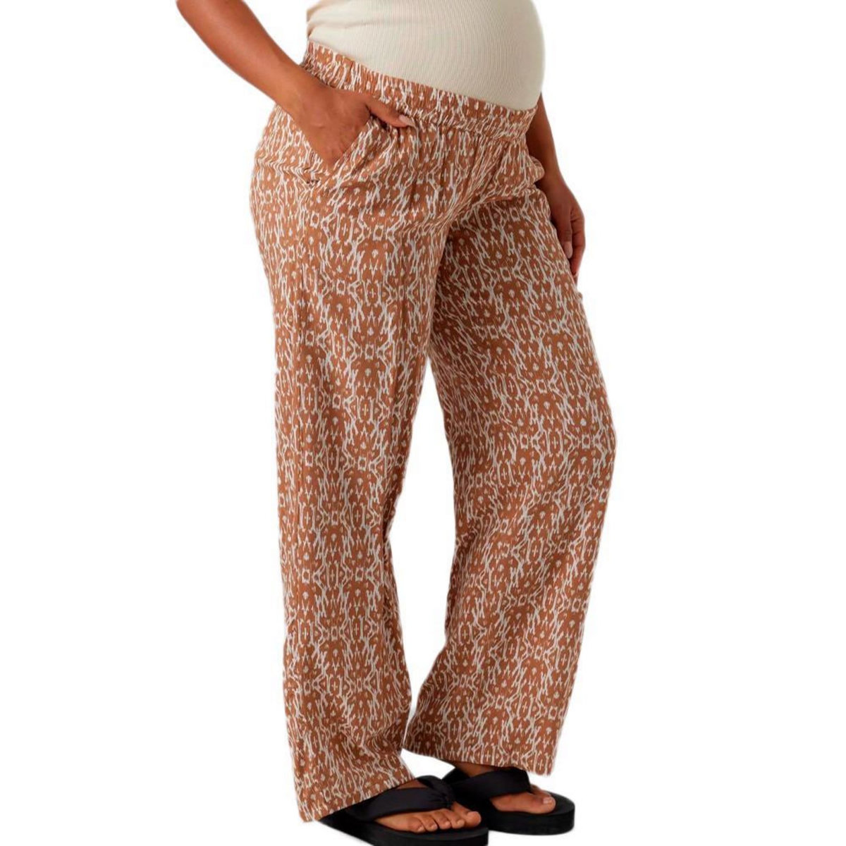 MAMALICIOUS Pantalon Blanc/ Femme Mamalicious Rita