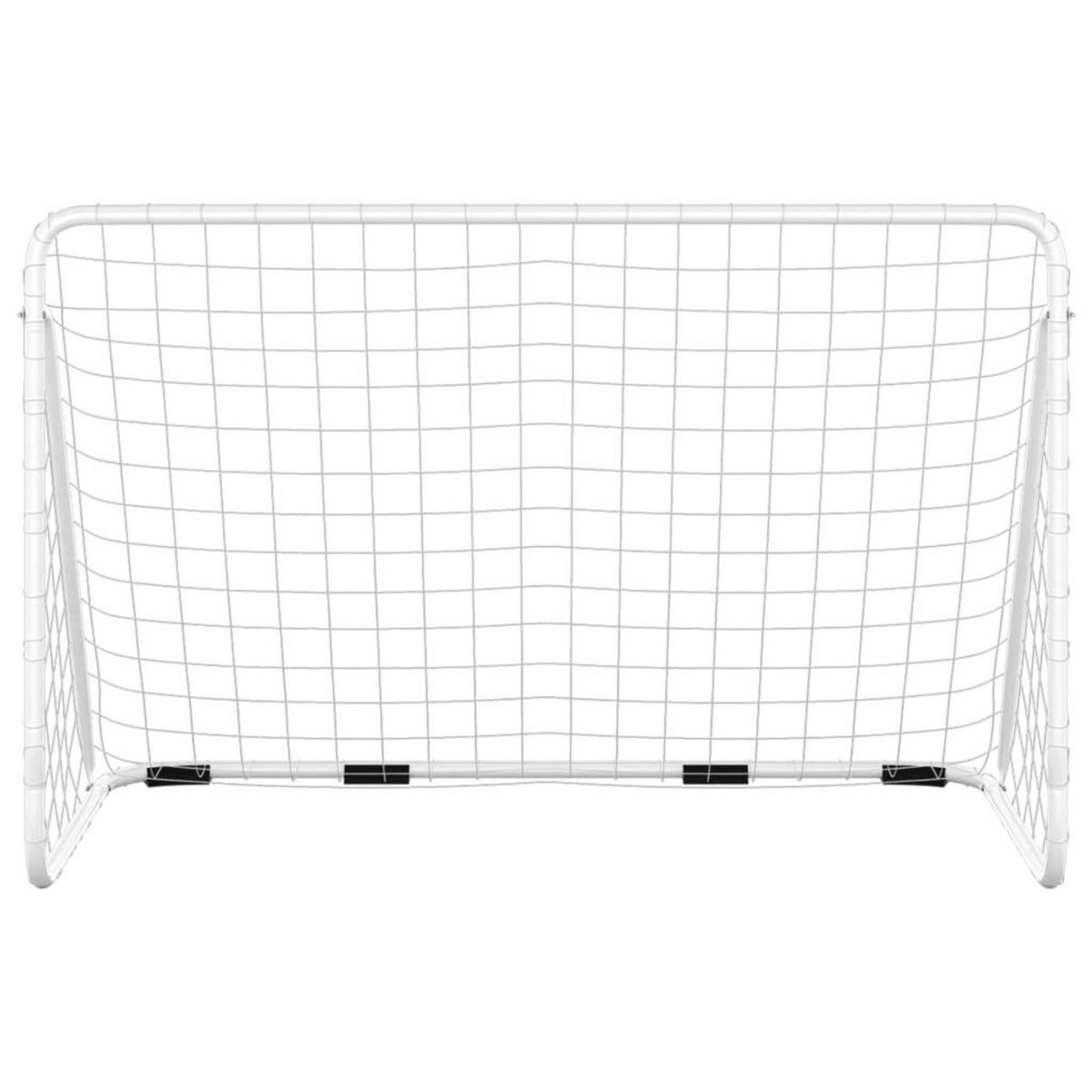 VIDAXL But de football avec filet Blanc 180x90x120 cm Acier