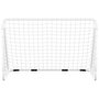 Voir la diapositive 3 : VIDAXL But de football avec filet Blanc 180x90x120 cm Acier