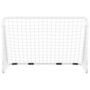 Voir la diapositive 3 : VIDAXL But de football avec filet Blanc 180x90x120 cm Acier