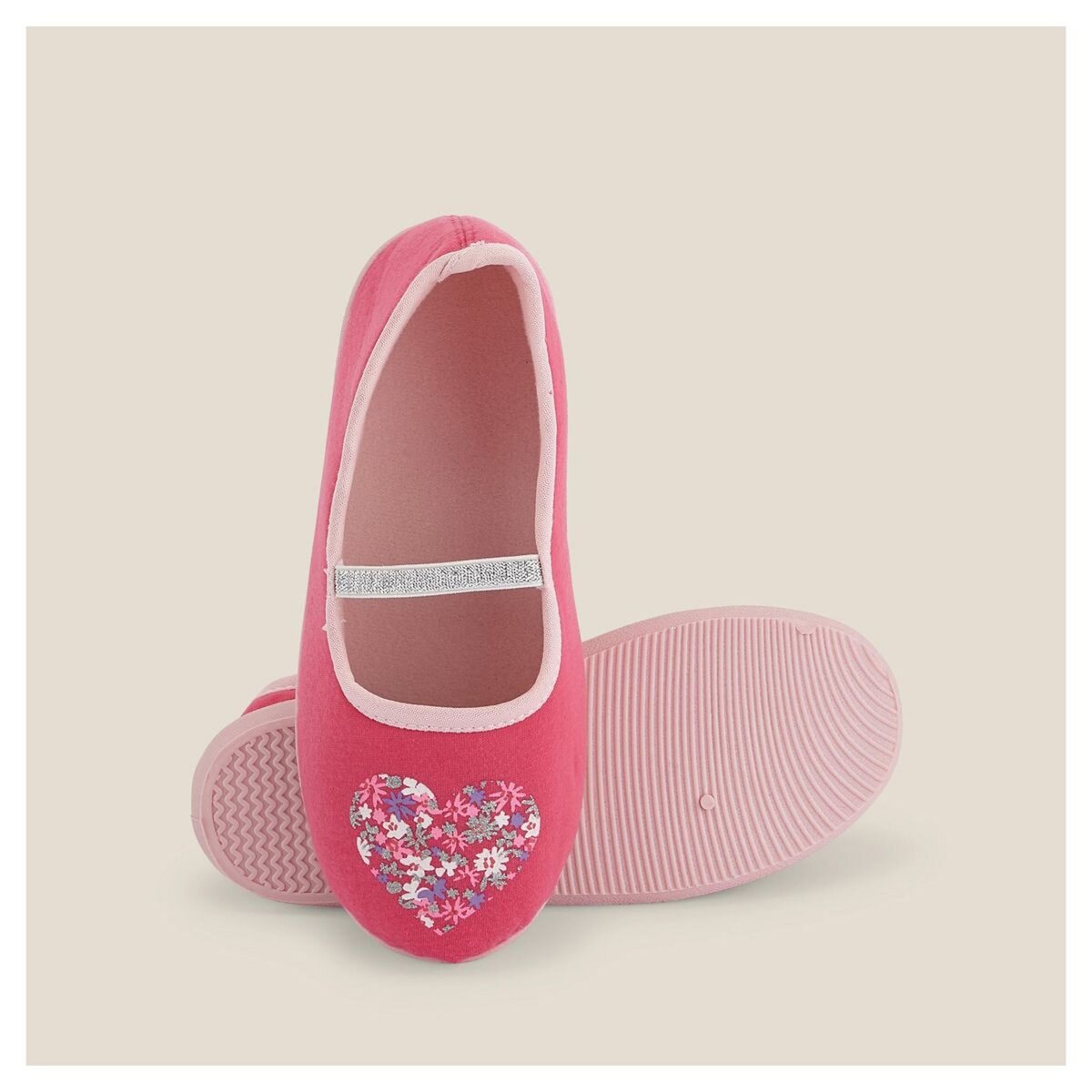 IN EXTENSO Chaussons coeur fille