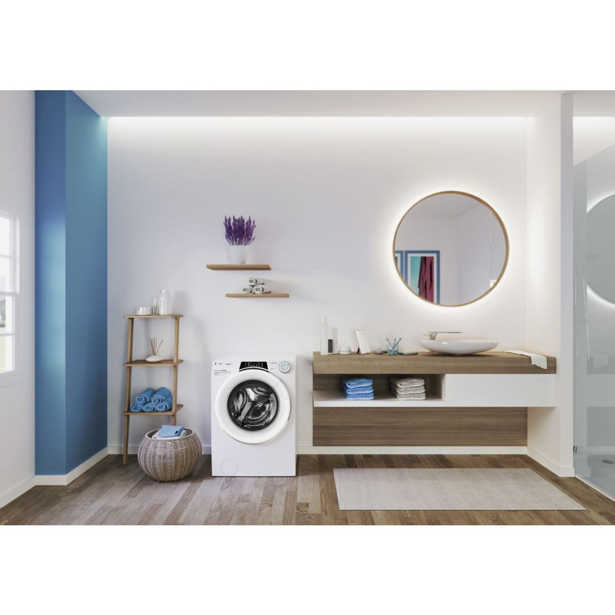 Candy Lave linge hublot Rapido RO41274DWMCE/1-S