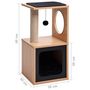 Voir la diapositive 6 : VIDAXL Arbre a chat avec tapis a gratter en sisal 60 cm