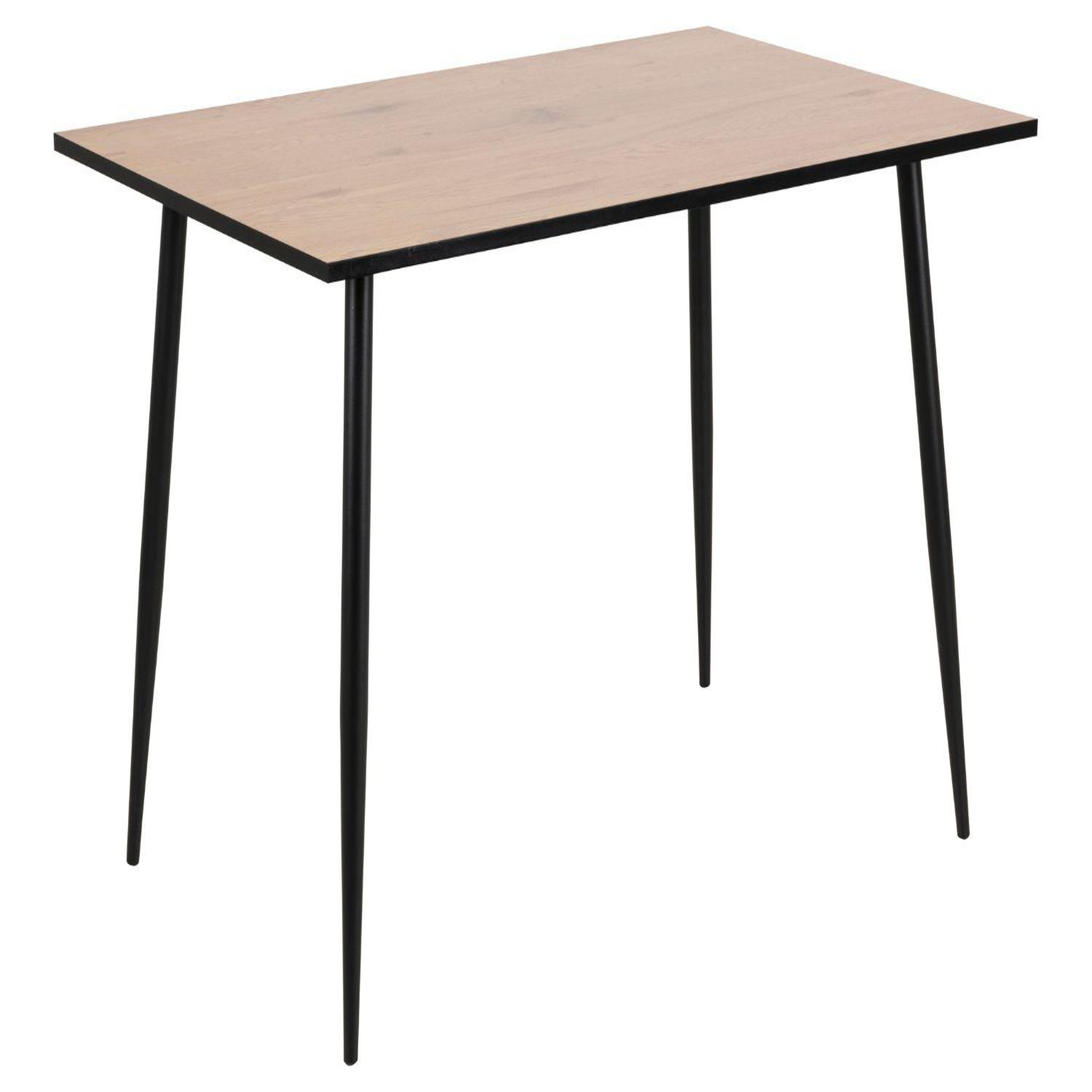 CONCEPT USINE Table à manger 4 personnes bois et noir 120cm mira
