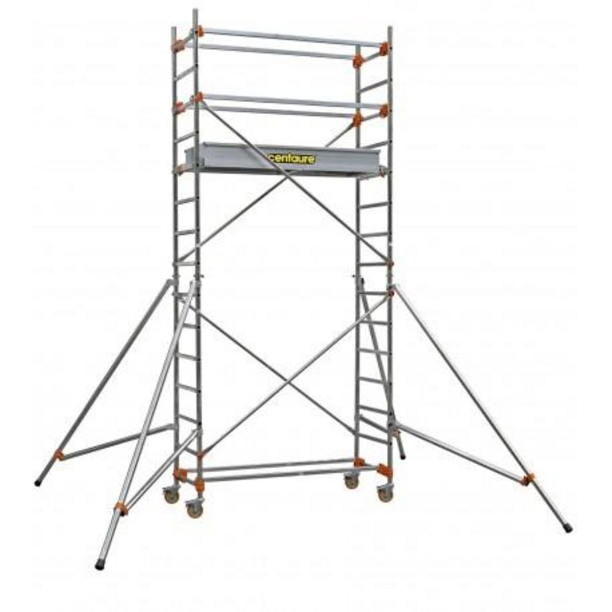 Centaure Echafaudage roulant aluminium - ST 205 2, plancher 1m90 - Longueur 2m05