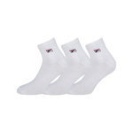FILA Lot de 3 Paires de Chaussettes Lowcut. Coloris disponibles : Blanc