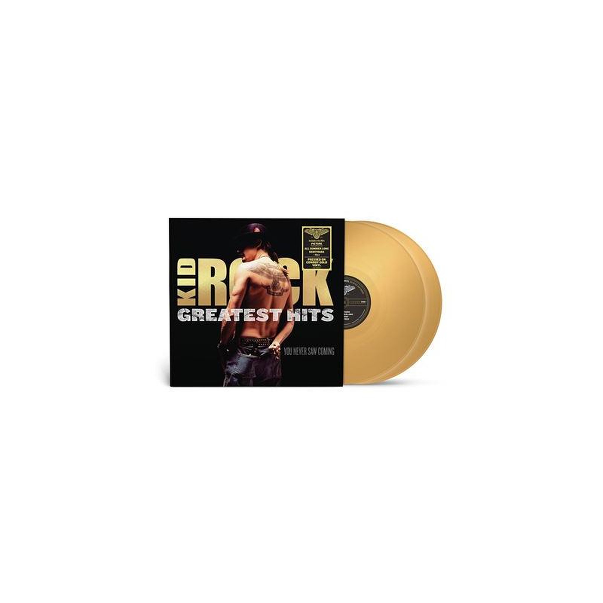 Double vinyle couleur kid rock greatest hits you never saw coming cowboy gold