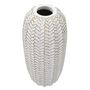 Voir la diapositive 3 : Paris Prix Vase Déco en Résine  Leaf  46cm Blanc