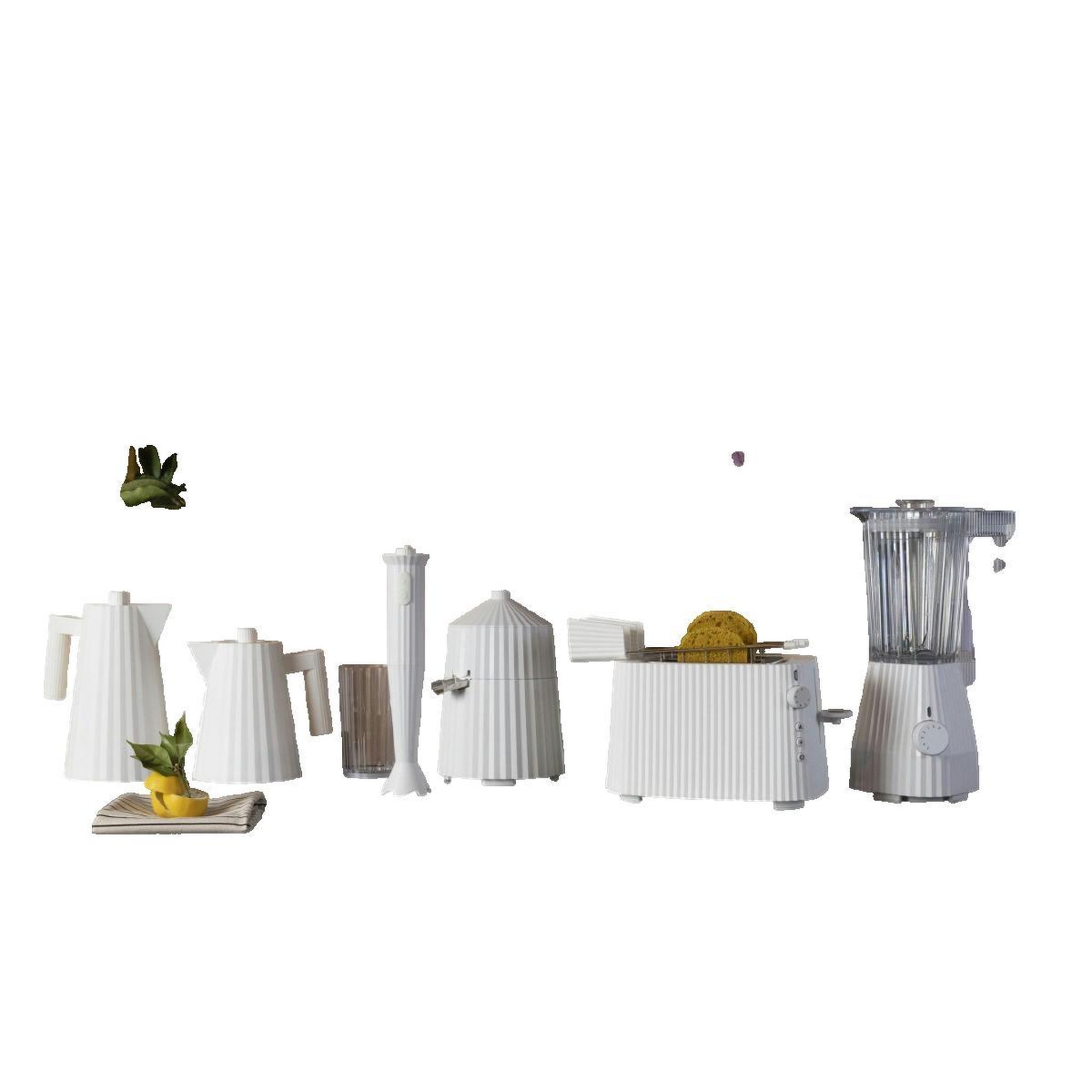 Voir la diapositive 2 : ALESSI Mixeur Alessi Plissé Blanc