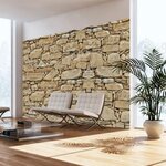 Paris Prix Papier Peint II  Stone Wall. Coloris disponibles : Multicolore