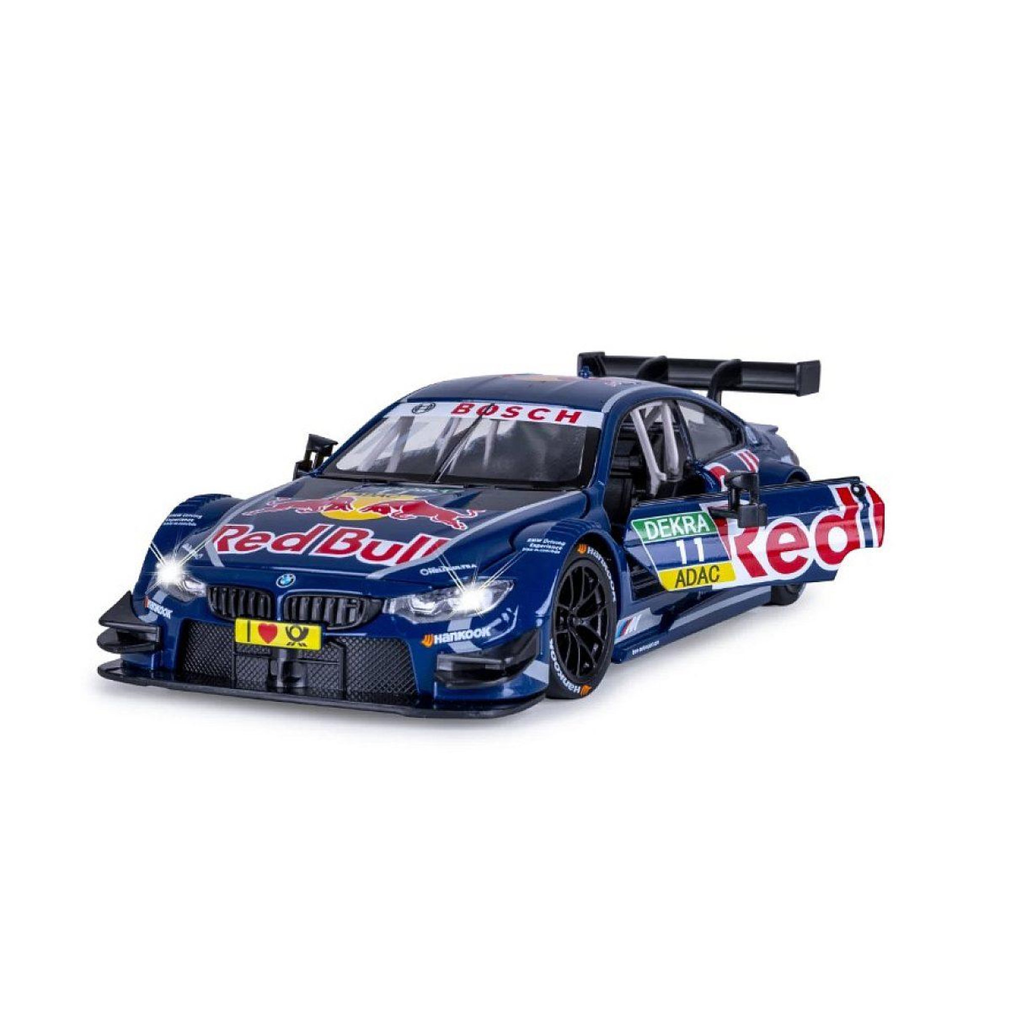 Jamara Bmw m4 dtm miniature 1:24 bleue avec piles