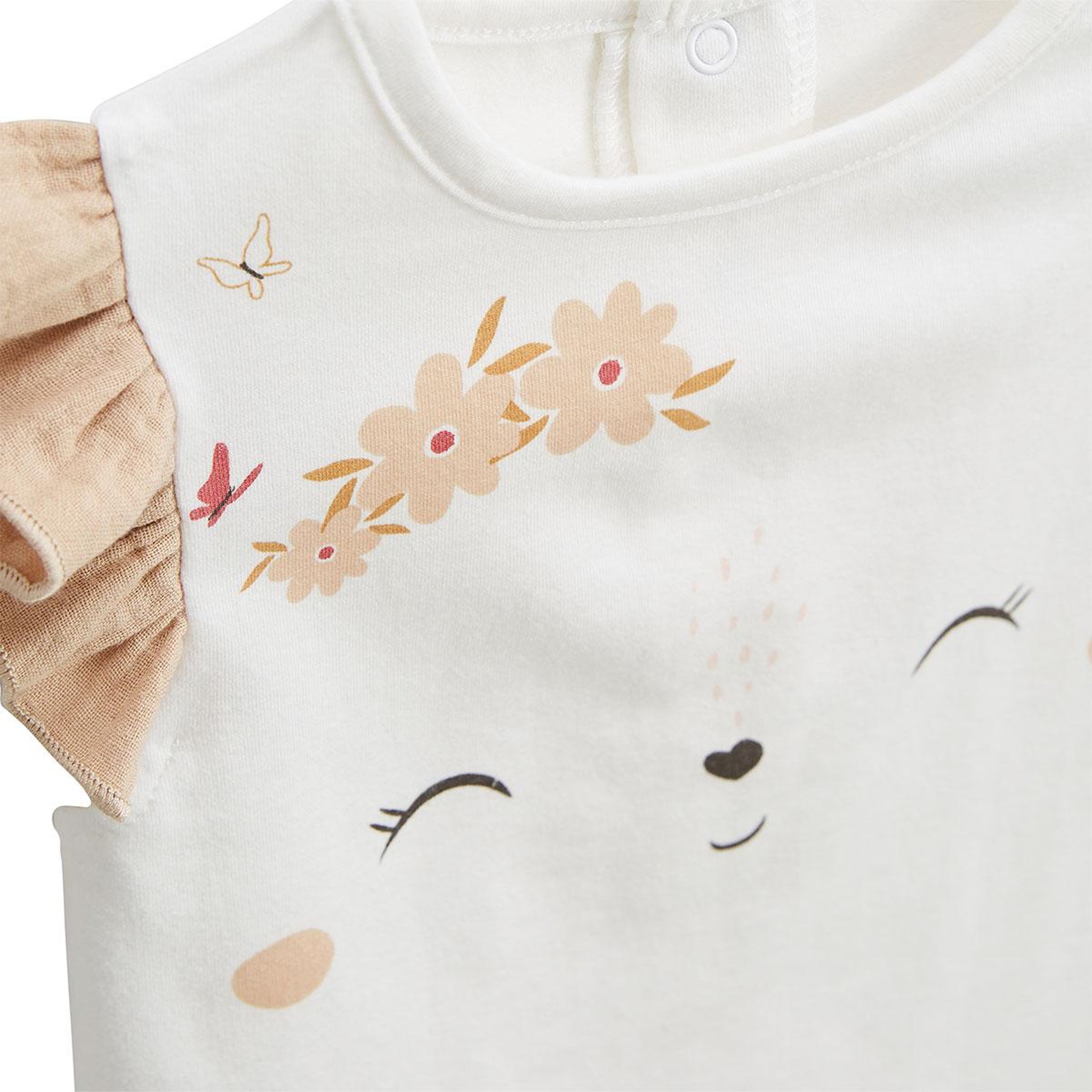 Voir la diapositive 2 : Petit Béguin Lot de 2 pyjamas short enfant 2 pièces praline
