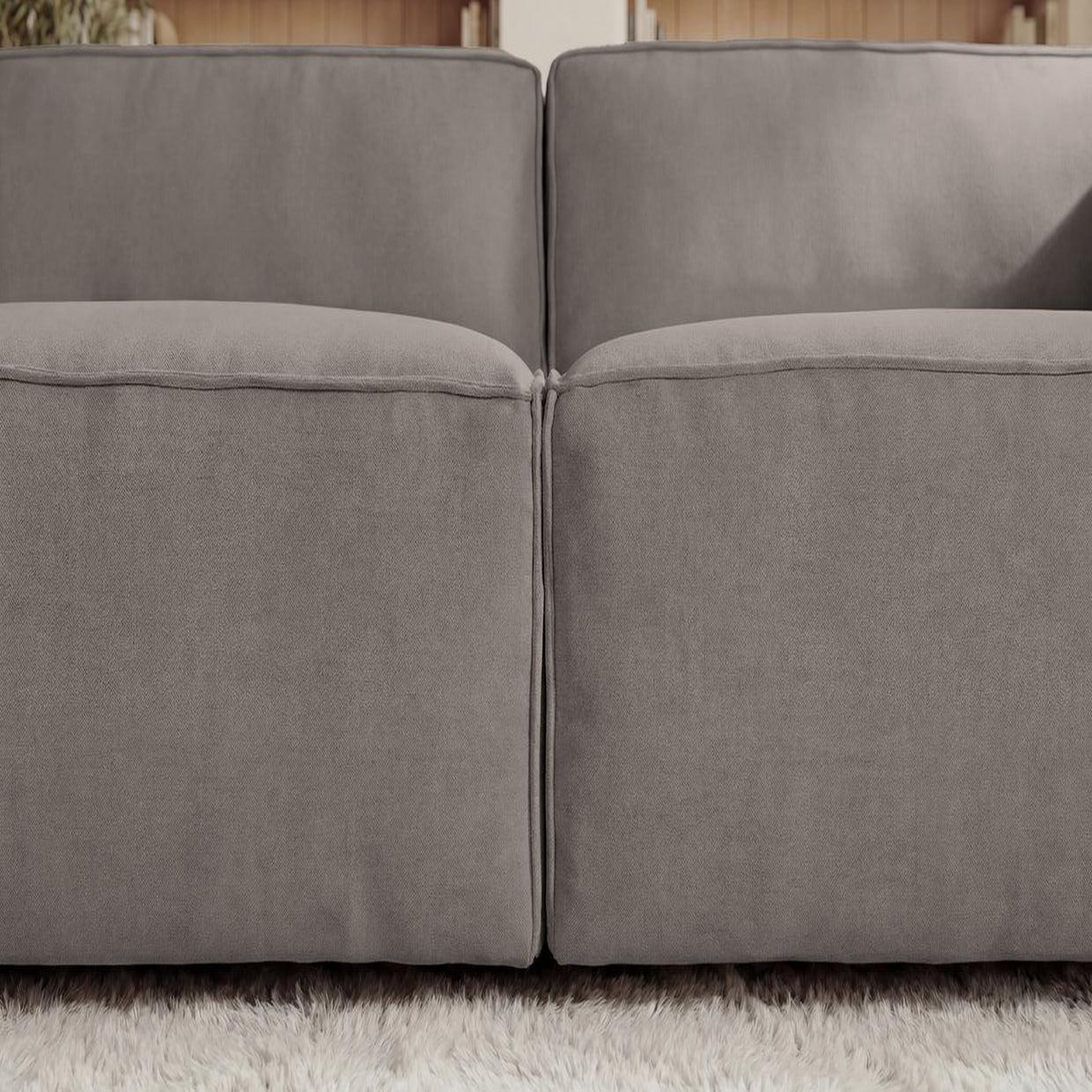 Voir la diapositive 5 : CASANOVA PARIS Mini basil - canapé droit tissu lisse 2 places