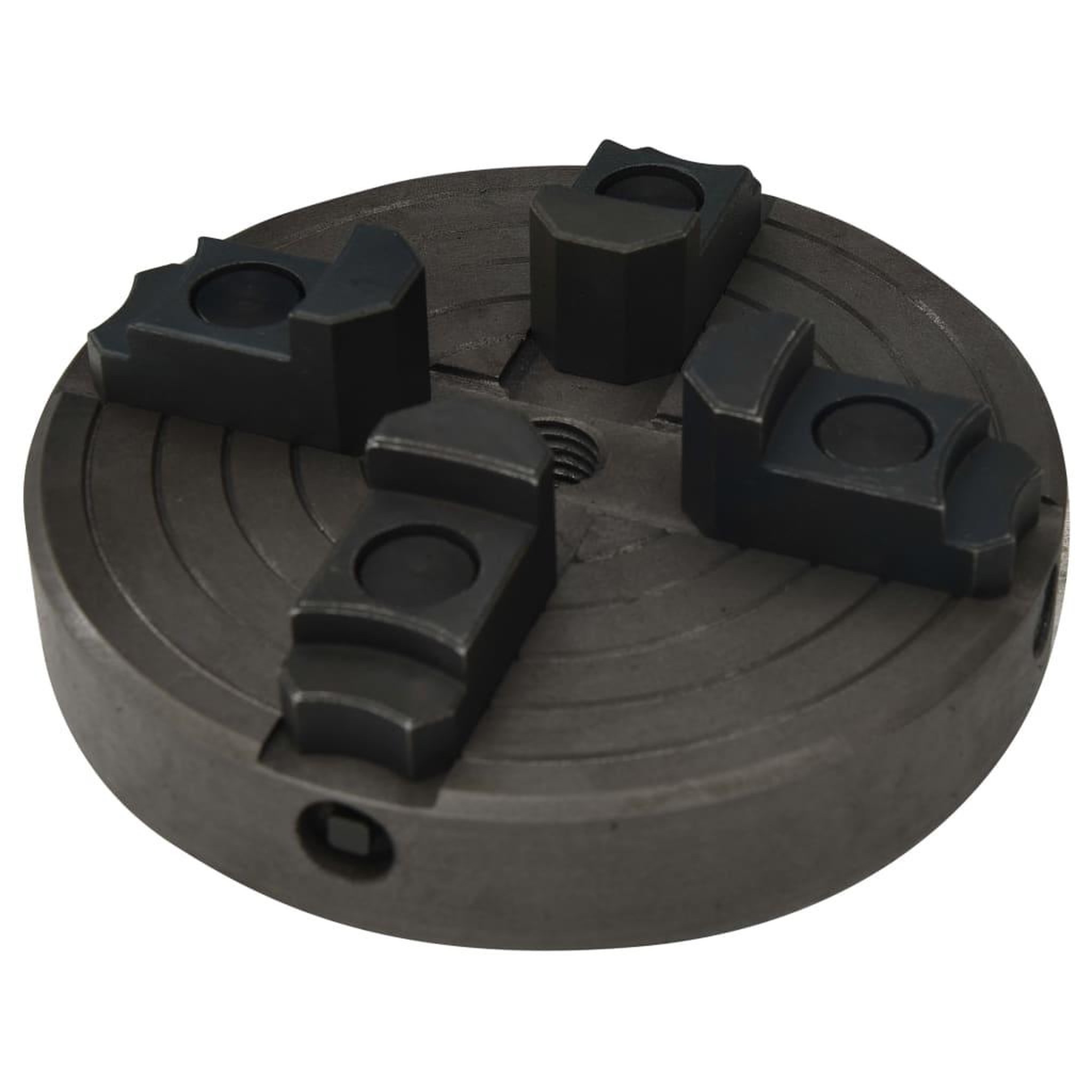 Voir la diapositive 5 : VIDAXL Mandrin a bois a 4 machoires connexion m18 acier noir 150x63 mm