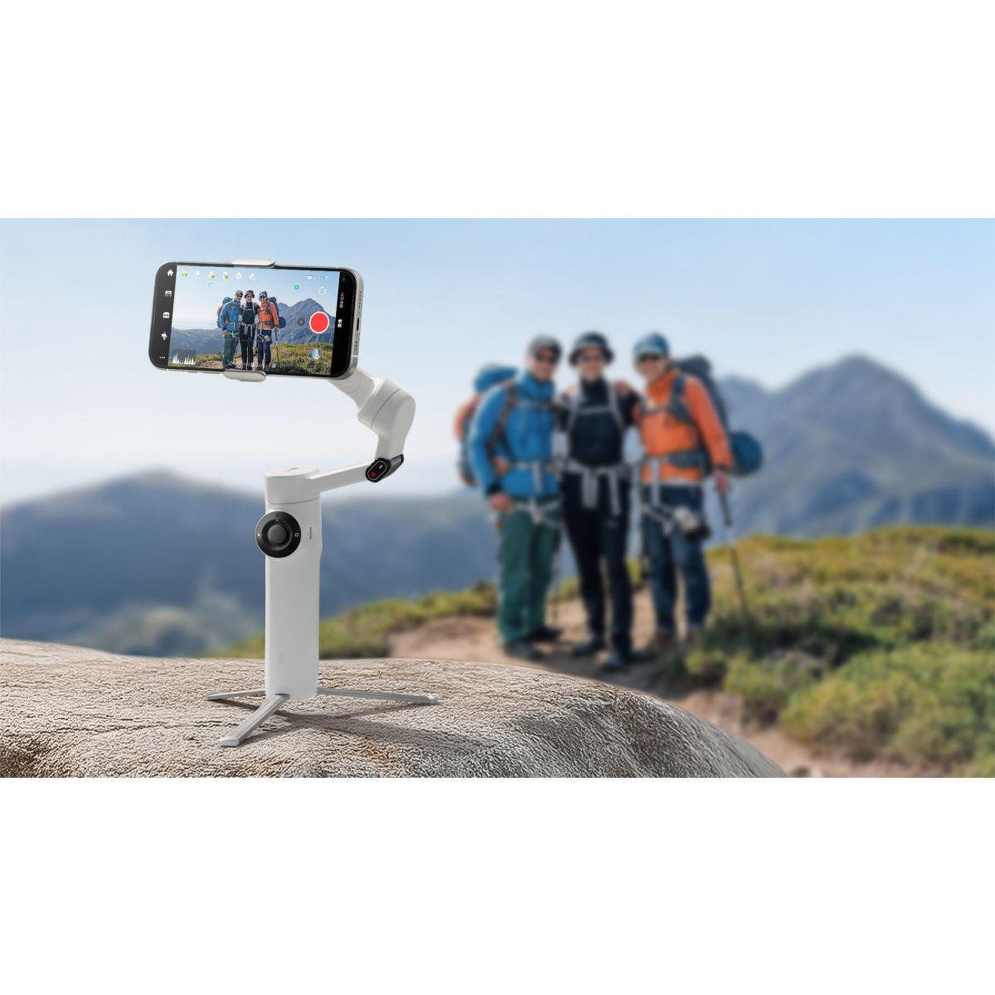 Voir la diapositive 5 : INSTA360 Stabilisateur flow 2 standard bundle summit white