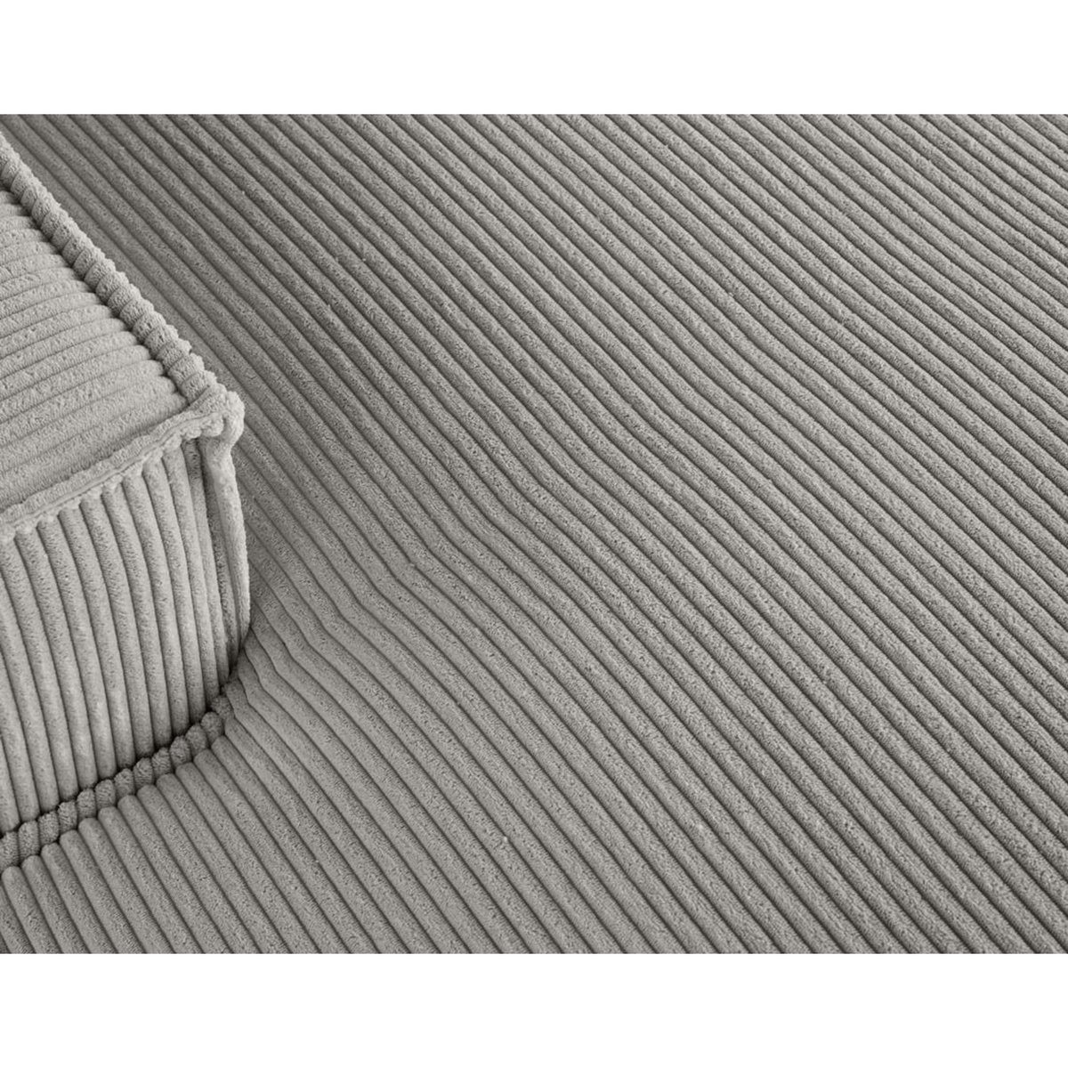 LISA DESIGN Spiaggia - canapé d'angle gauche - 5 places - en velours côtelé