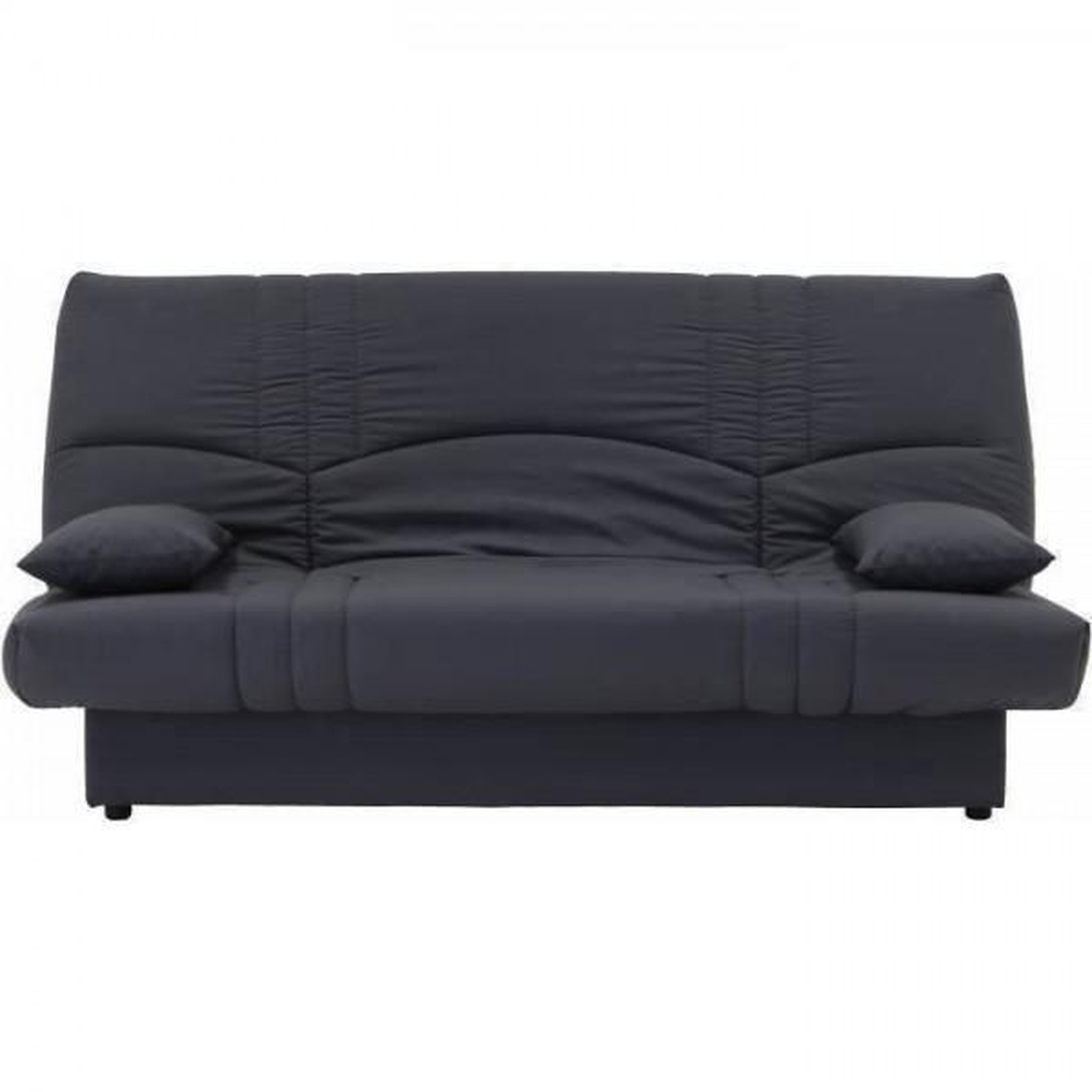 MARKET24 Banquette clic clac 3 places - Tissu gris anthracite - L 190 x P 92 cm - DREAM - Style Contemporain