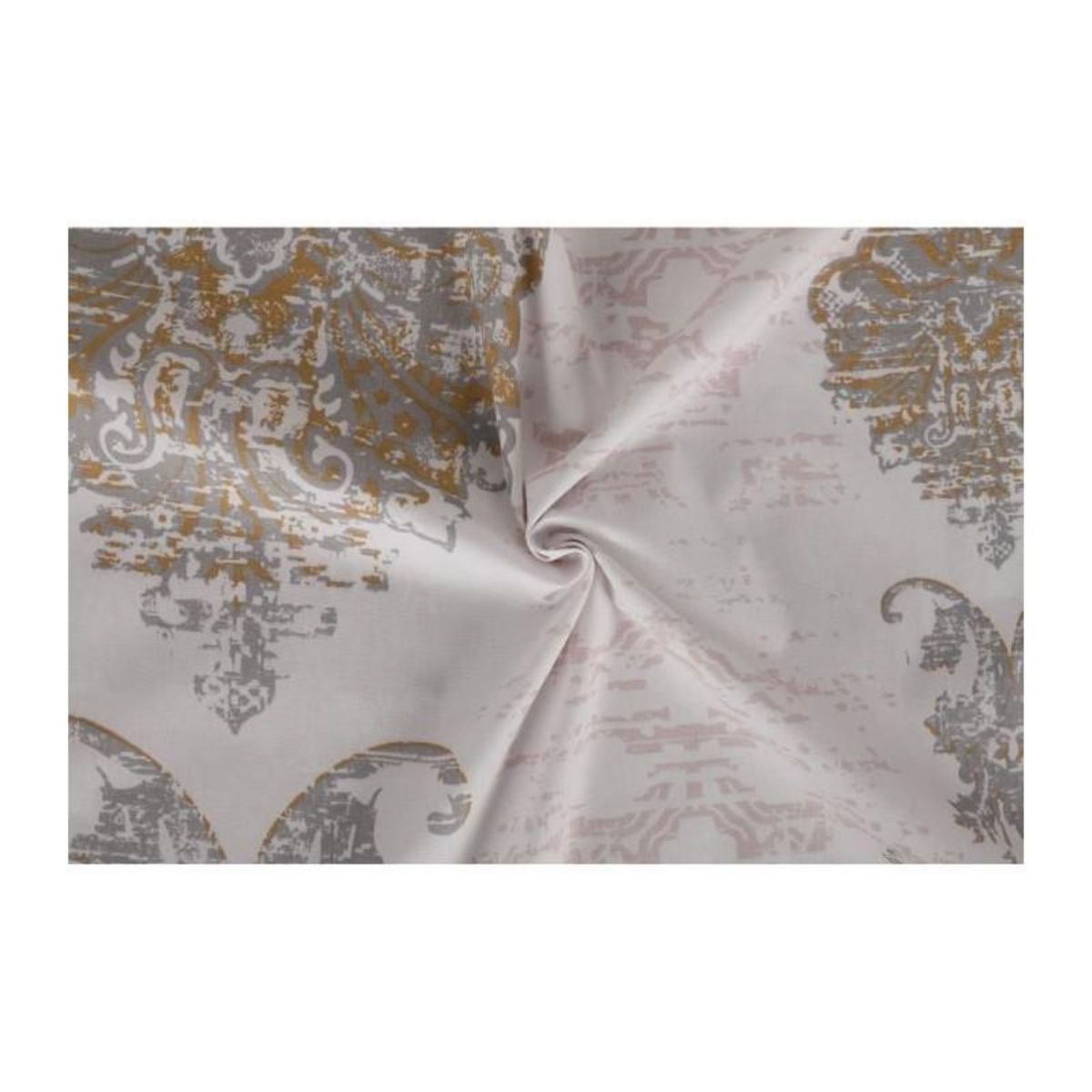 GENERIQUE Parure de lit - 1 housse de couette 220 x 240 cm + 2 taies d'oreiller 60 x 60 cm - 100% coton renforcé - Brun