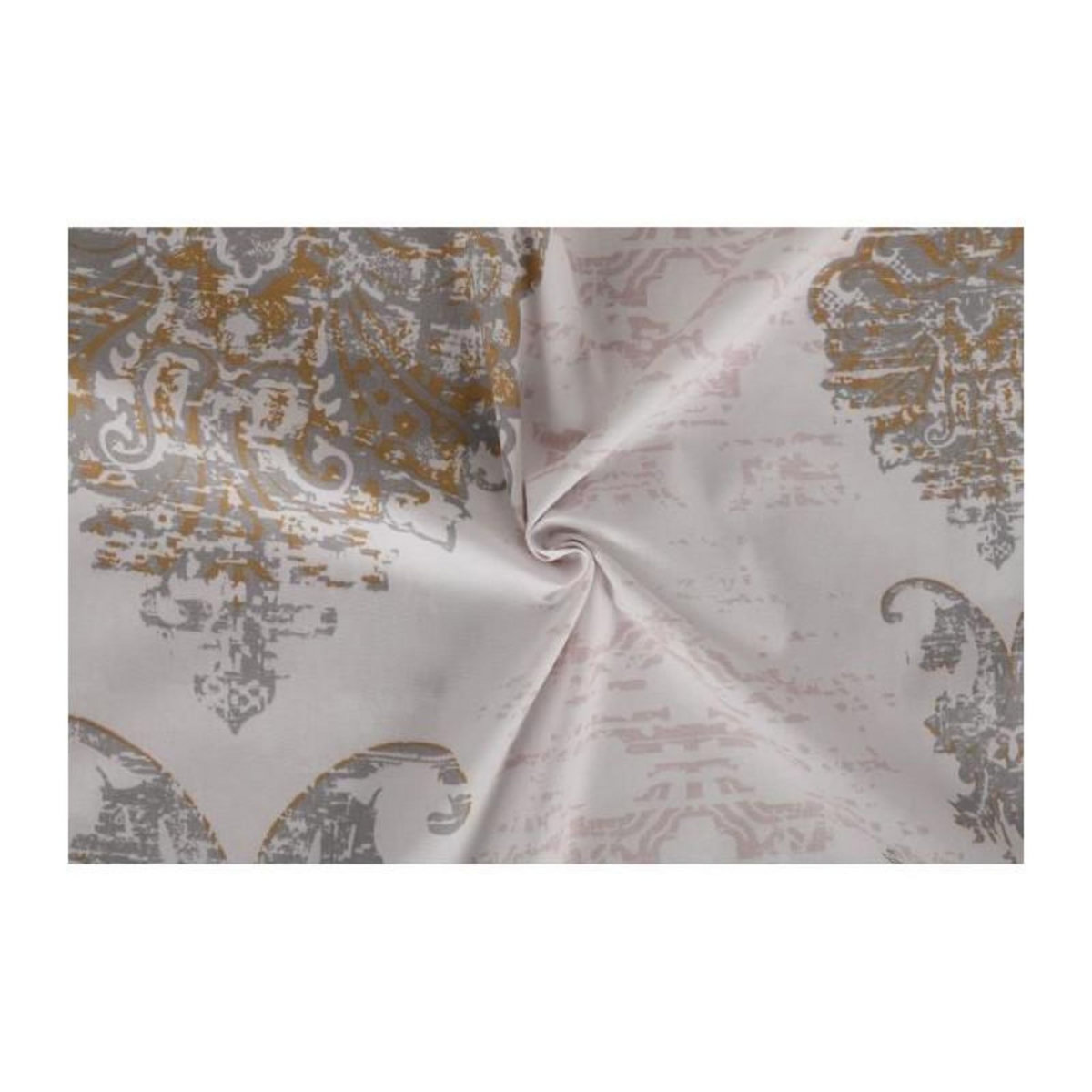 GENERIQUE Parure de lit - 1 housse de couette 220 x 240 cm + 2 taies d'oreiller 60 x 60 cm - 100% coton renforcé - Brun