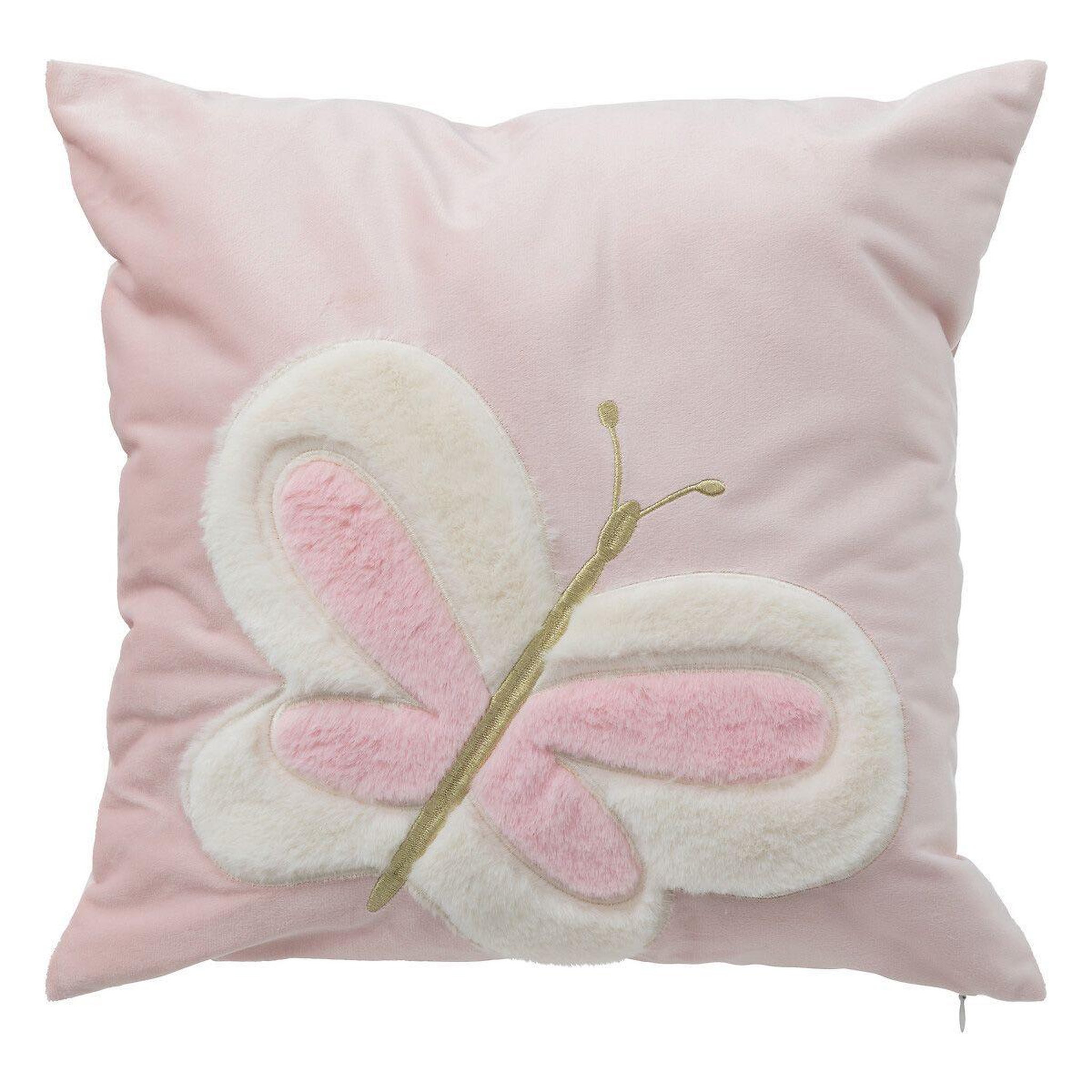 Atmosphera Kids Coussin enfant déco  papillon  39x39cm rose